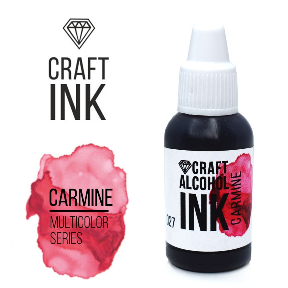 Алкогольные чернила Craft Alcohol INK, Carmine (Кармин) (20мл)