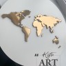 Зеркальный декор  "Карта мира" (без артборда)