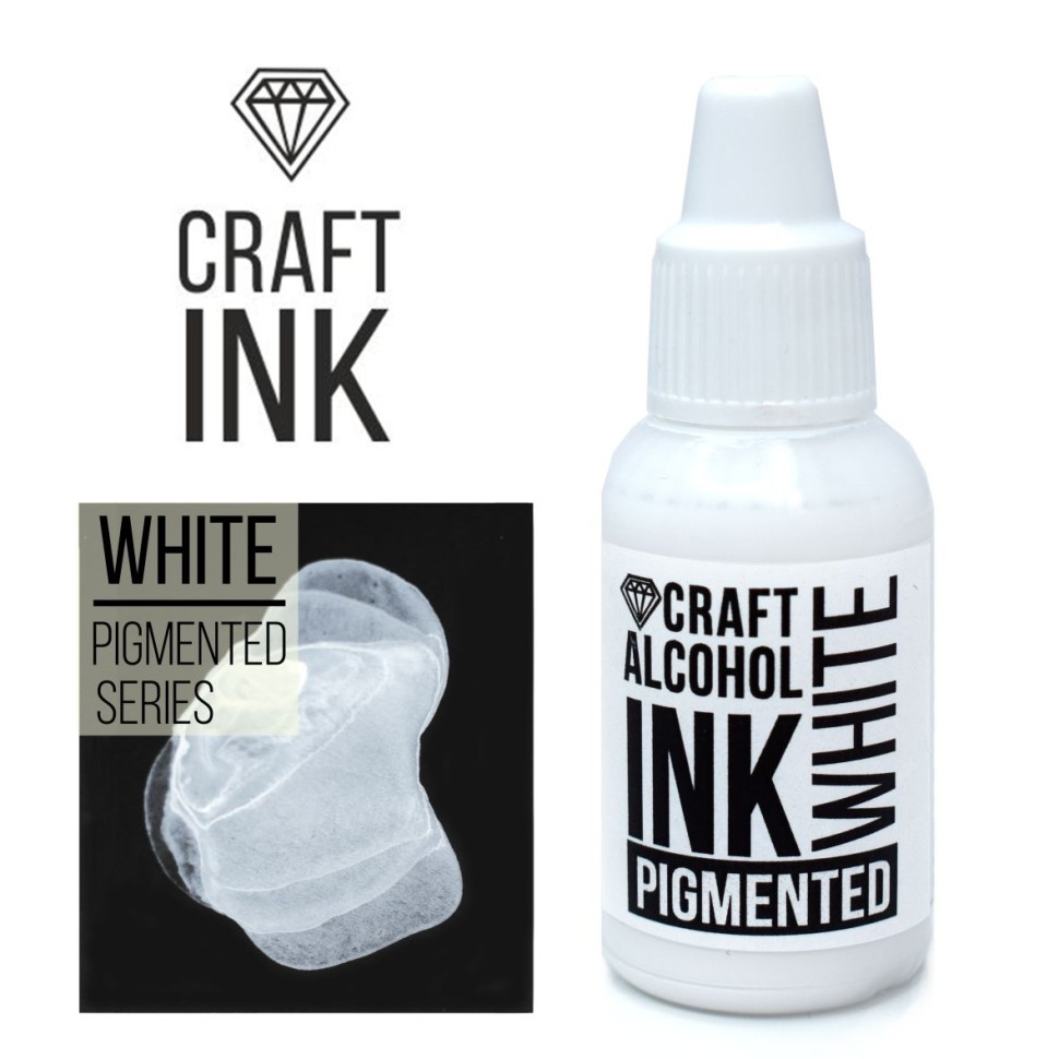 Алкогольные чернила Craft Alcohol INK, White Mixativ (Белые) (20мл)