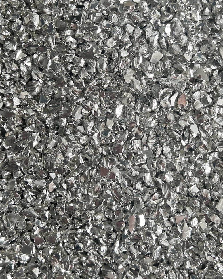 Стеклянная крошка "Shine" 3-6 мм, серебро, 100 гр
