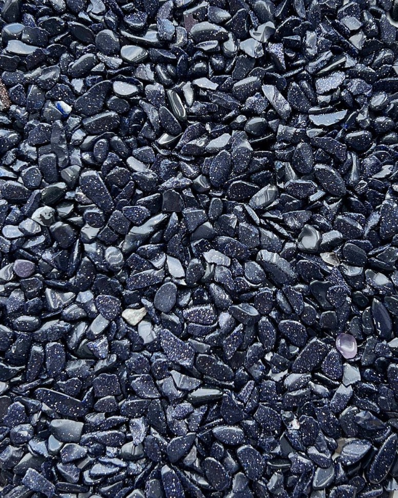 Авантюрин синий (имитация) 3-5 мм