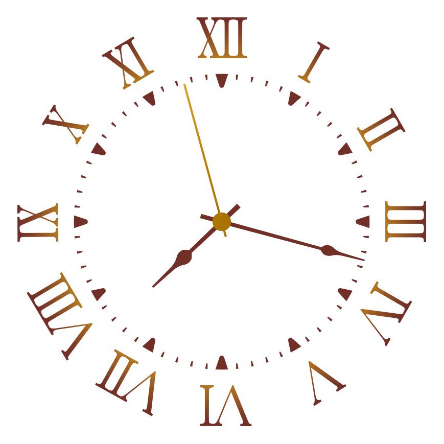 Декоративная наклейка "Часы", 40 см